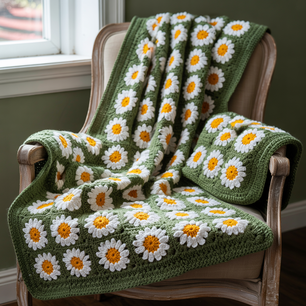 Daisy Blanket crochet Pattern
