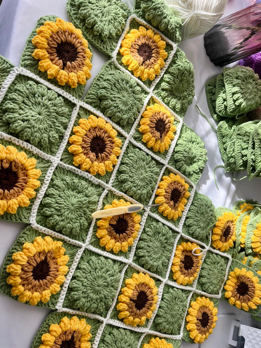 Daisy Blanket crochet Pattern