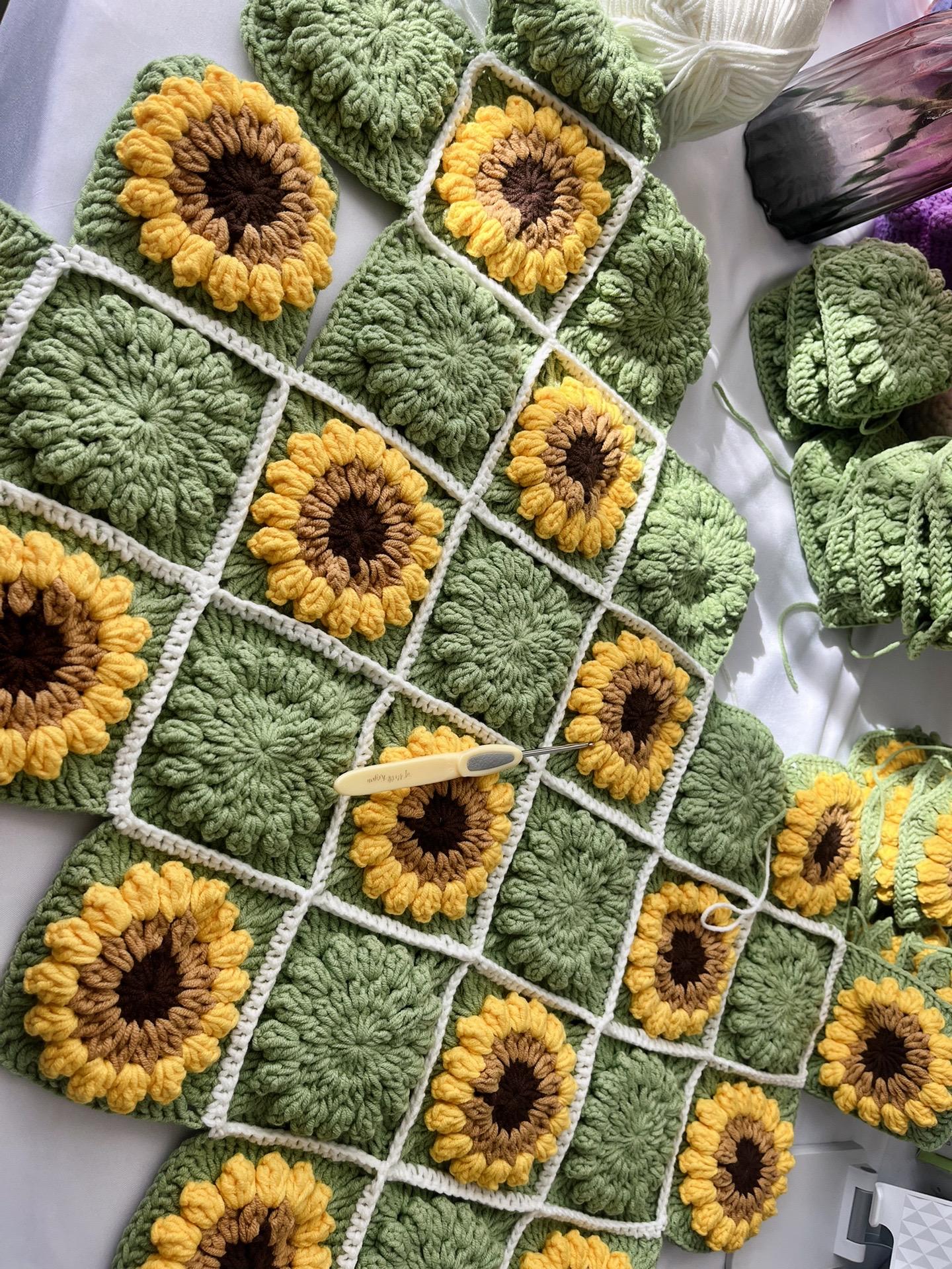 Daisy Blanket crochet Pattern