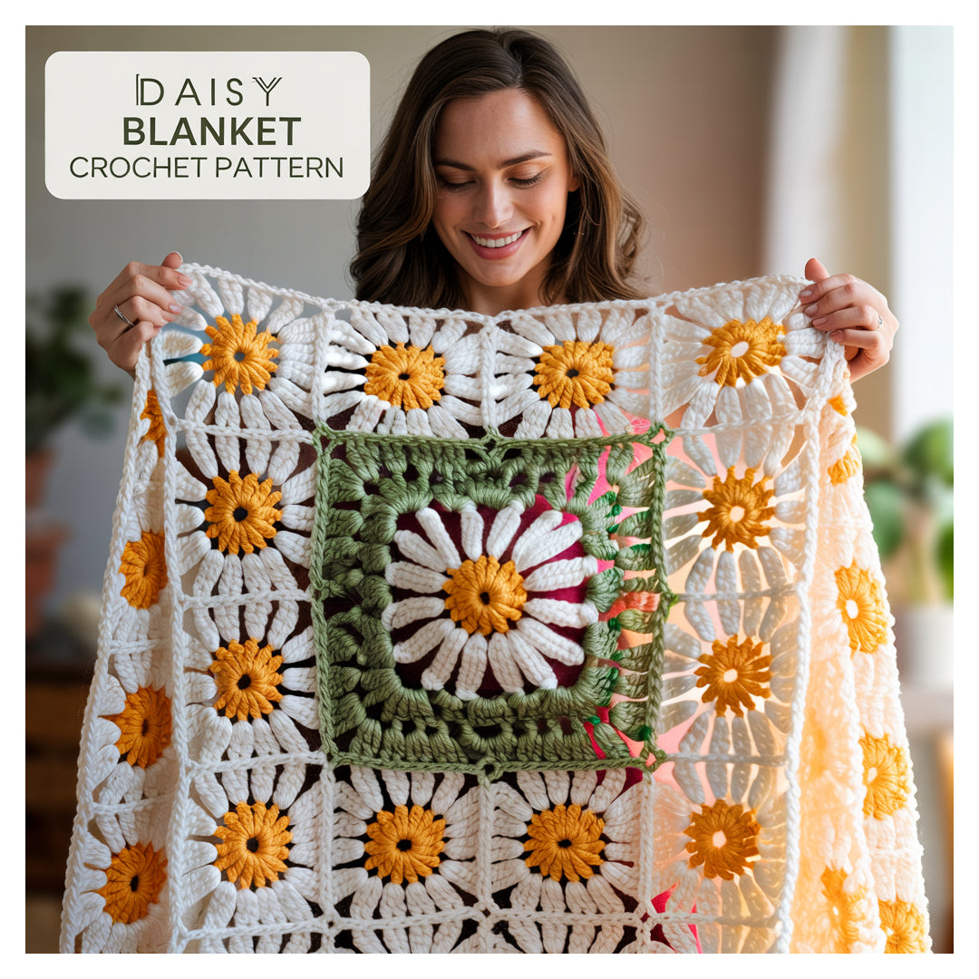 Daisy Blanket crochet Pattern
