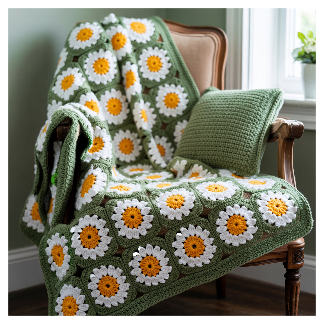 Daisy Blanket crochet Pattern